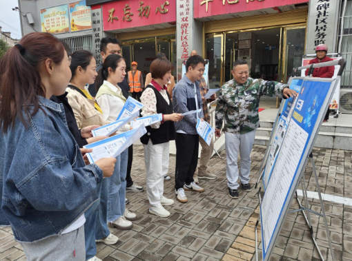阜南县双碑社区有效开展长三角政务地图的宣传和推广工作