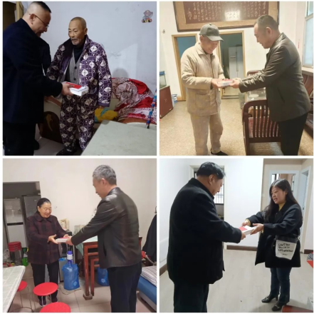 阜南县住建局房管中心党支部“送学上门”宣传党的二十大精神