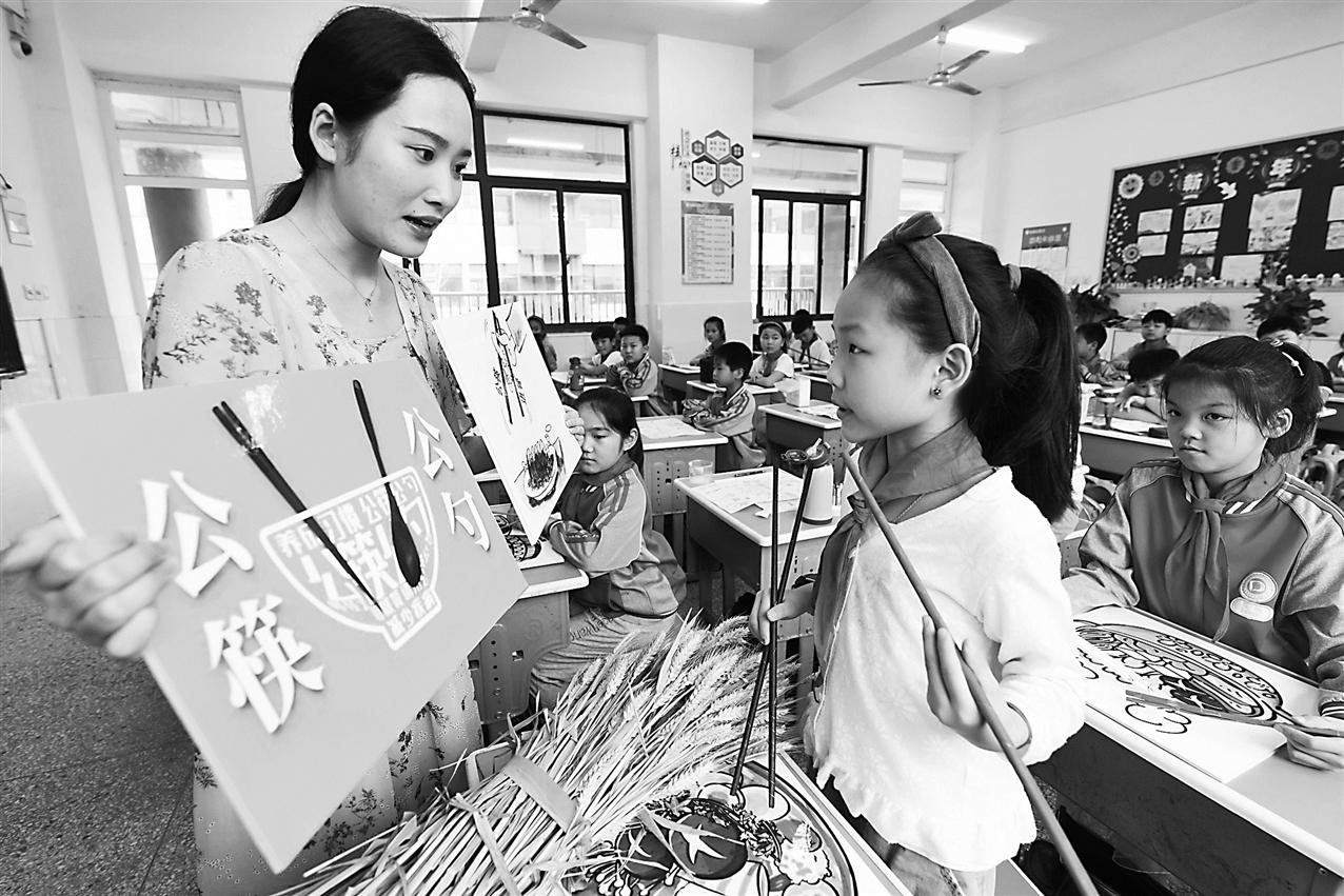 安徽：阜阳市颍东区东盛路小学开展“节约粮食、文明用餐”主题教育活动