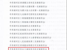这里，星光熠熠！ 阜阳市妇女儿童医院党建工作硕果累累