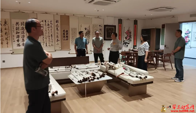 深耕基层文化&nbsp;&nbsp;&nbsp;浸润群众生活&nbsp;&mdash;&mdash;阜南县委宣传部、县文联领导调研蓝城艺术馆